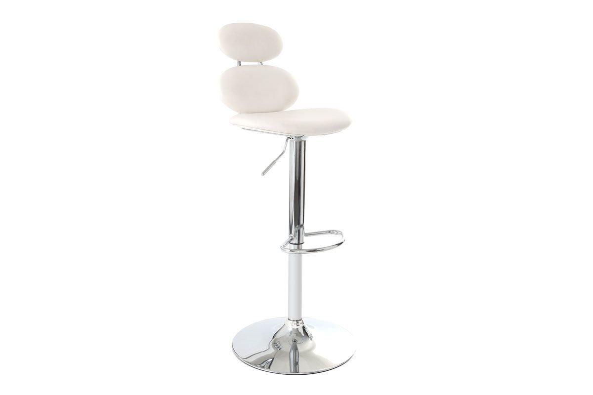Tabouret de bar design blanc STONE