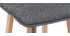 Tabouret de bar design bois et gris foncé 65 cm (lot de 2) EMMA
