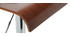 Tabouret de bar design en bois coloris noyer SURF V2
