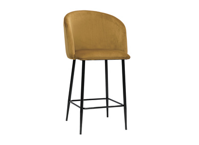 Tabouret de bar design en velours bronze H68 cm VANITY