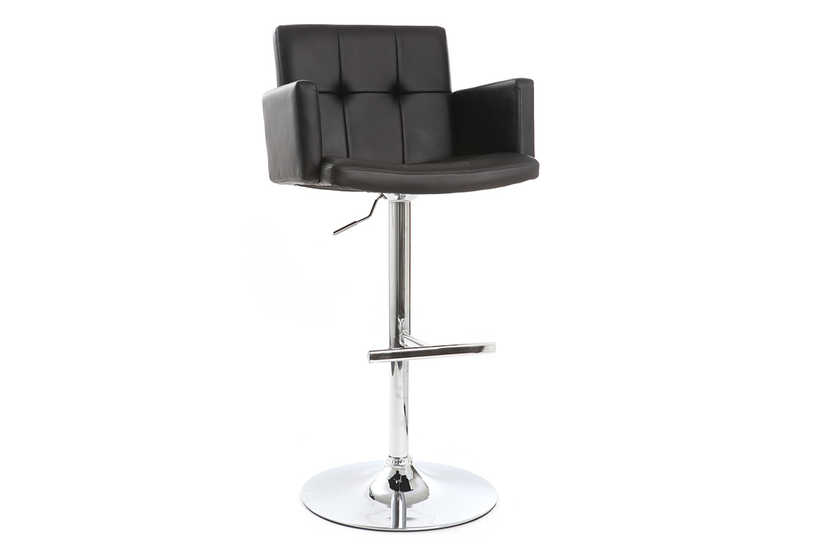 Tabouret de bar design noir BLAKE