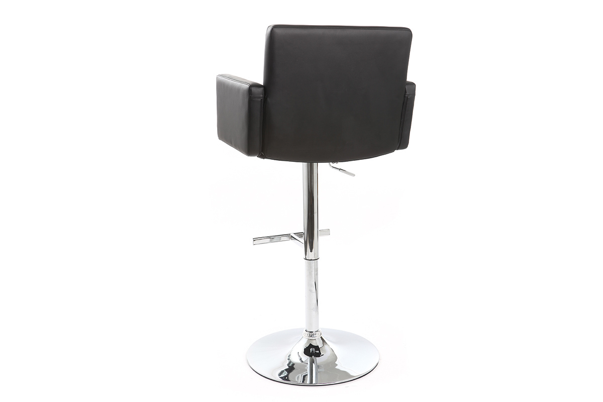 Tabouret de bar design noir BLAKE