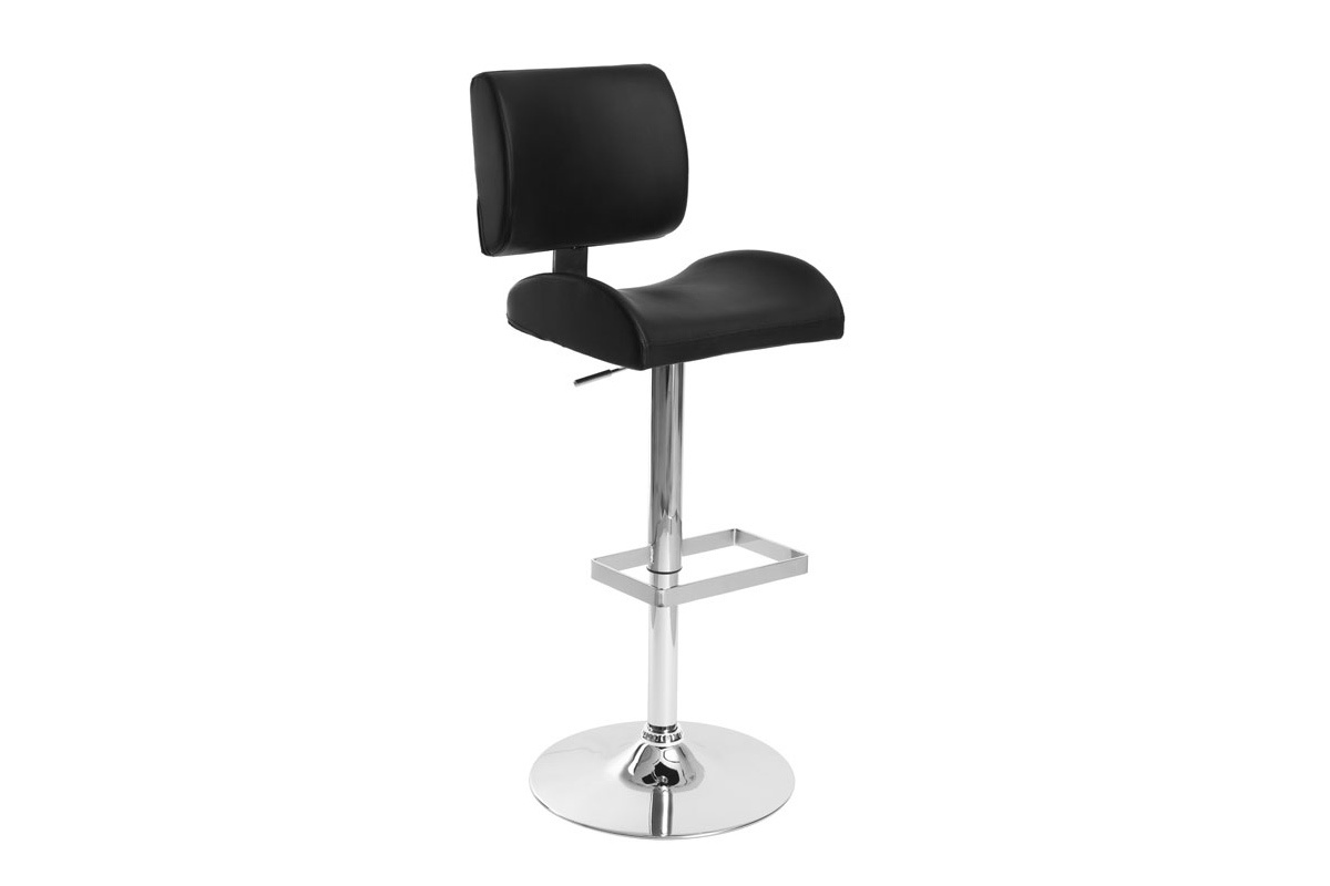 Tabouret de bar design noir CERES