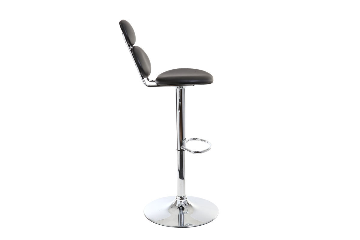 Tabouret de bar design noir STONE