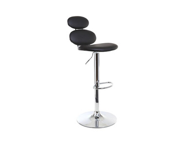 Tabouret de bar design noir STONE