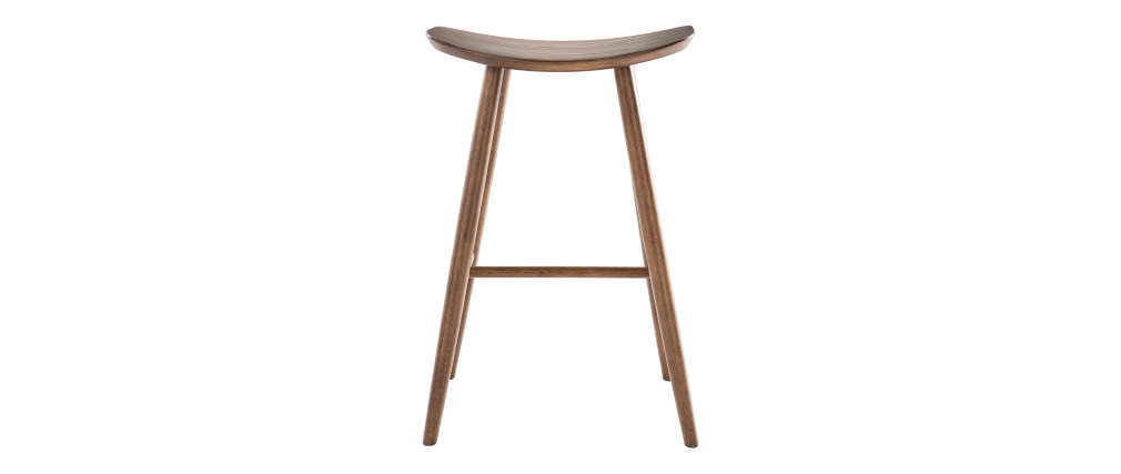 Tabouret de bar design noyer 72 cm DEMORY