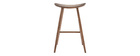 Tabouret de bar design noyer 72 cm DEMORY