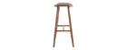 Tabouret de bar design noyer 72 cm DEMORY