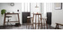 Tabouret de bar design noyer 72 cm DEMORY
