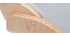 Tabouret de bar design réglable en tissu gris et bois clair BENT