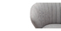 Tabouret de bar design tissu gris 65 cm DALLY