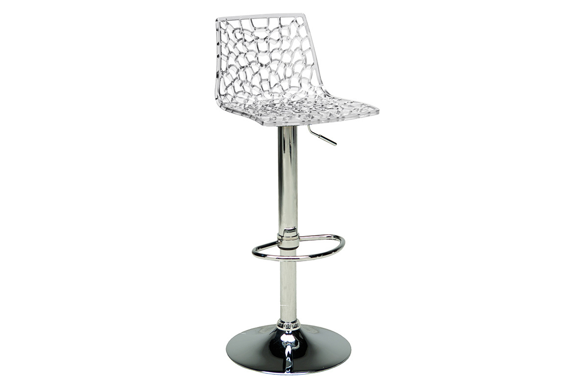 Tabouret de bar design transparent ATRAX