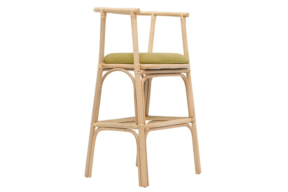 Tabouret de bar en rotin JUNGLE