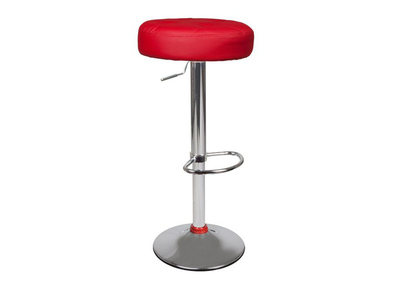 Tabouret de bar rouge Pluton