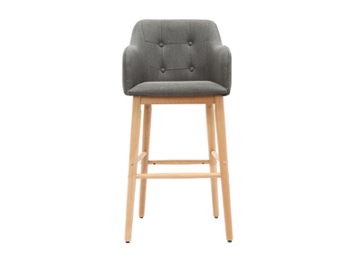 Tabouret de bar scandinave 75 cm gris fonc&eacute; BALTIK