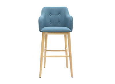 Tabouret de bar scandinave 75cm bleu BALTIK
