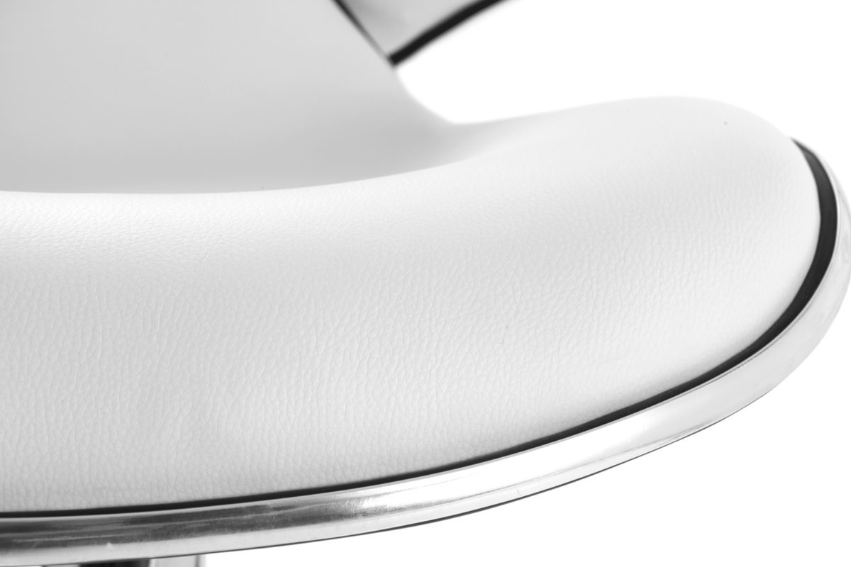 Tabourets de bar design blancs (lot de 2) PEGASE