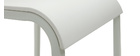 Tabourets de bar design empilables blancs H65 cm (lot de 2) KUPA