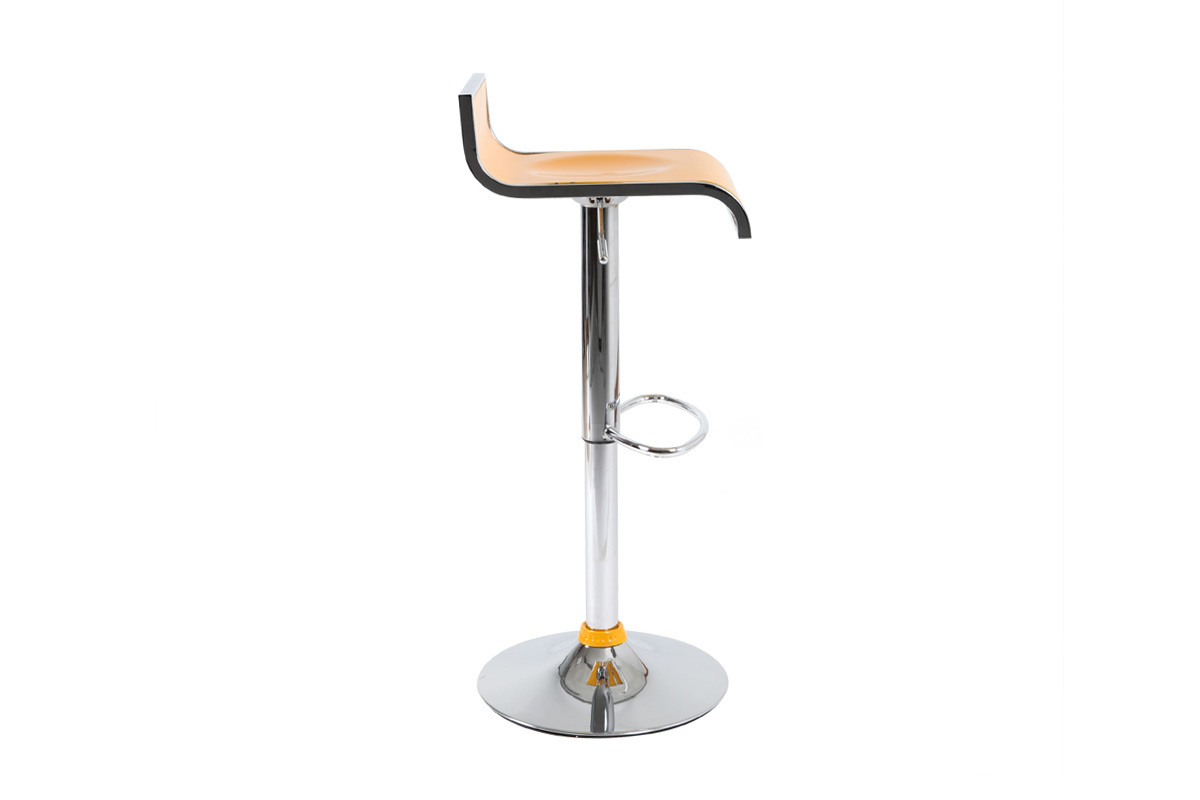 Tabourets de bar design jaunes WAVES (lot de 2)