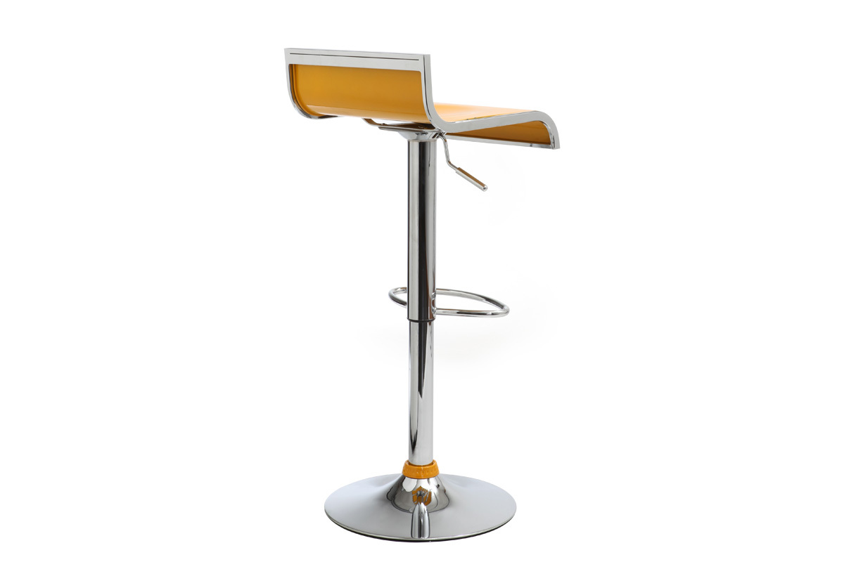 Tabourets de bar design jaunes WAVES (lot de 2)