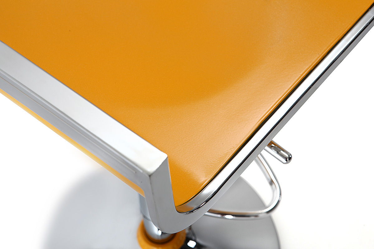 Tabourets de bar design jaunes WAVES (lot de 2)