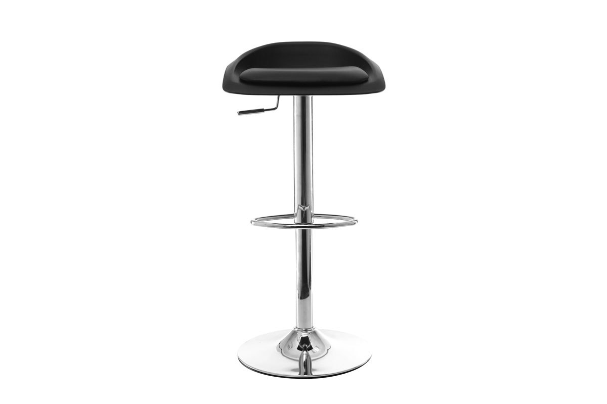 Tabourets de bar design noir (lot de 2) SYRIUS