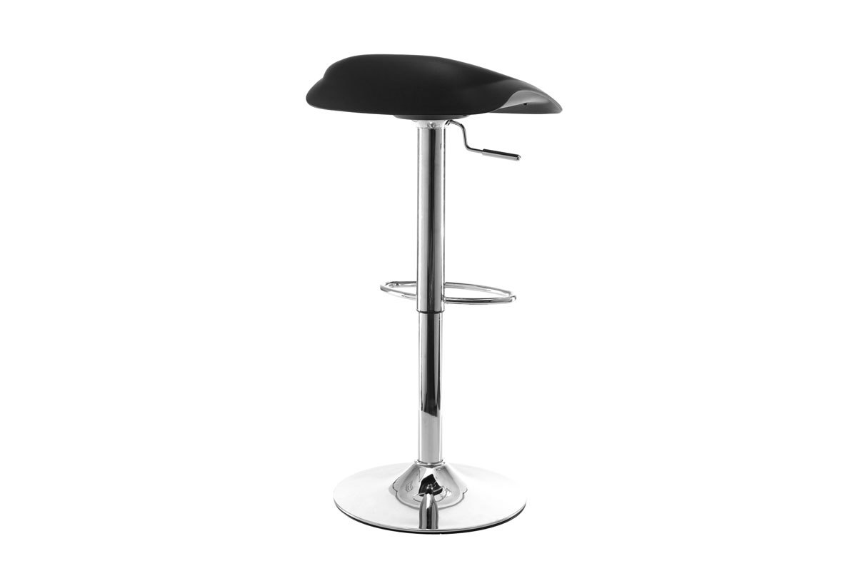 Tabourets de bar design noir (lot de 2) SYRIUS