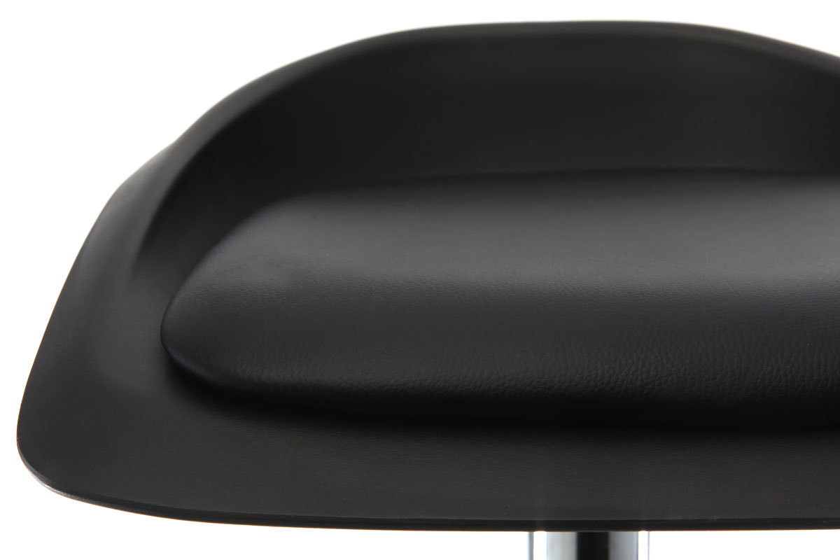 Tabourets de bar design noir (lot de 2) SYRIUS