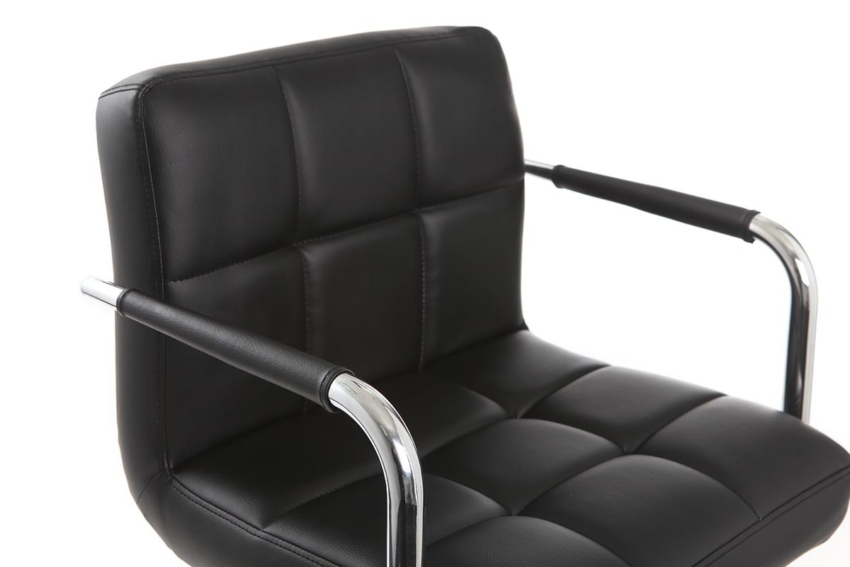 Tabourets de bar design noirs (lot de 2) WILLORD