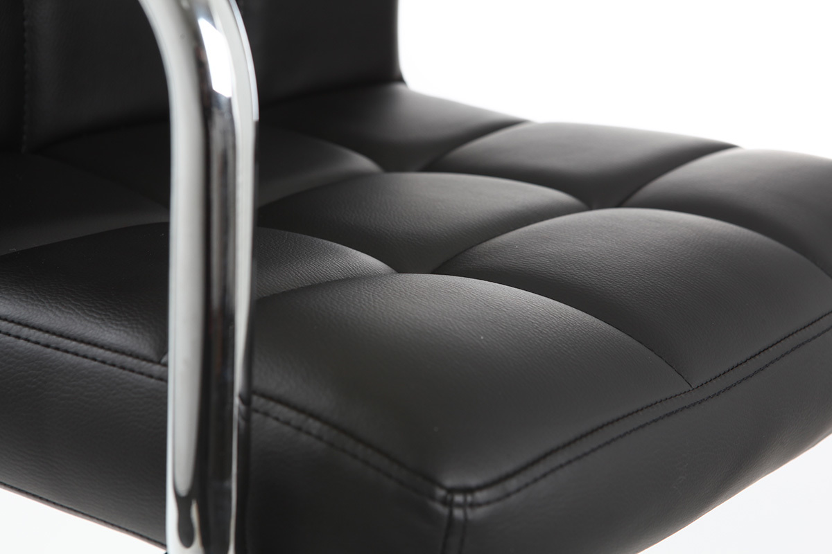 Tabourets de bar design noirs (lot de 2) WILLORD