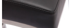 Tabourets de bar design noirs H70 cm (lot de 2) OLLY