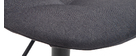 Tabourets de bar design réglables gris foncé (lot de 2) COX