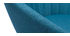 Tabourets de bar design tissu bleu canard 65 cm (lot de 2) SHERU