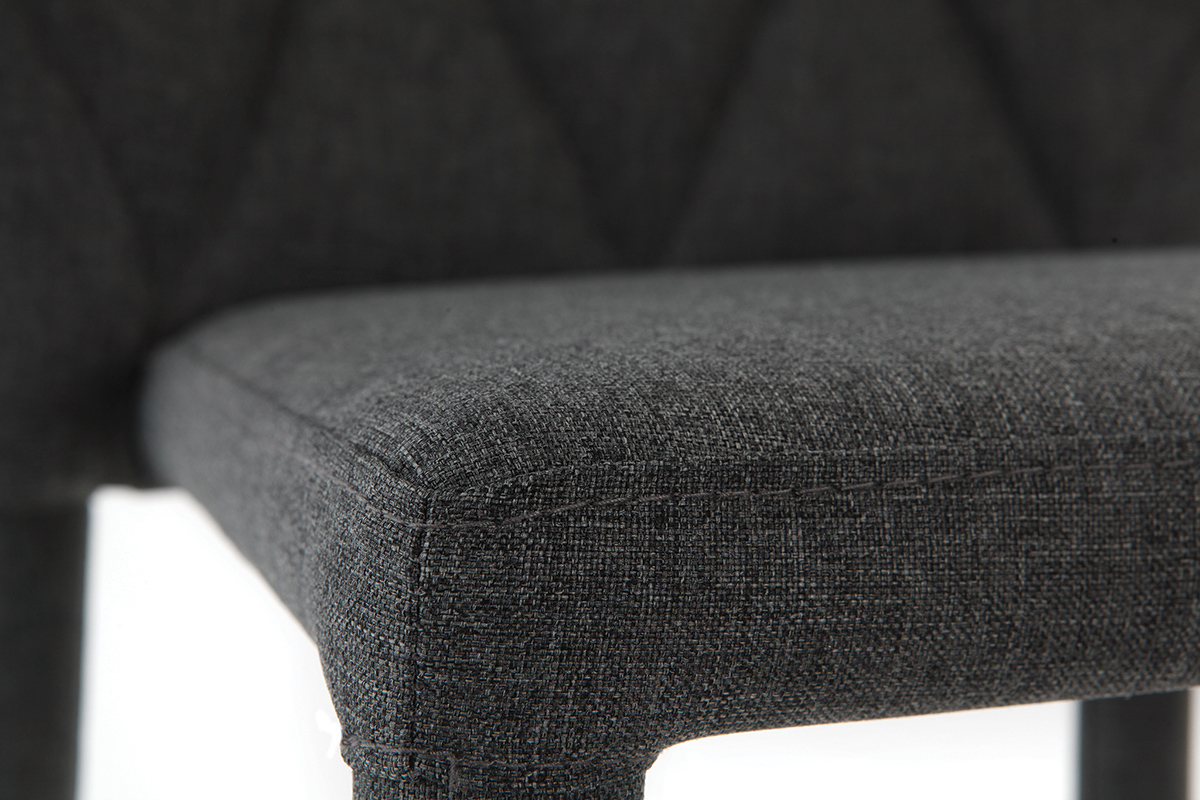 Tabourets de bar empilables gris (lot de 2) KARLA