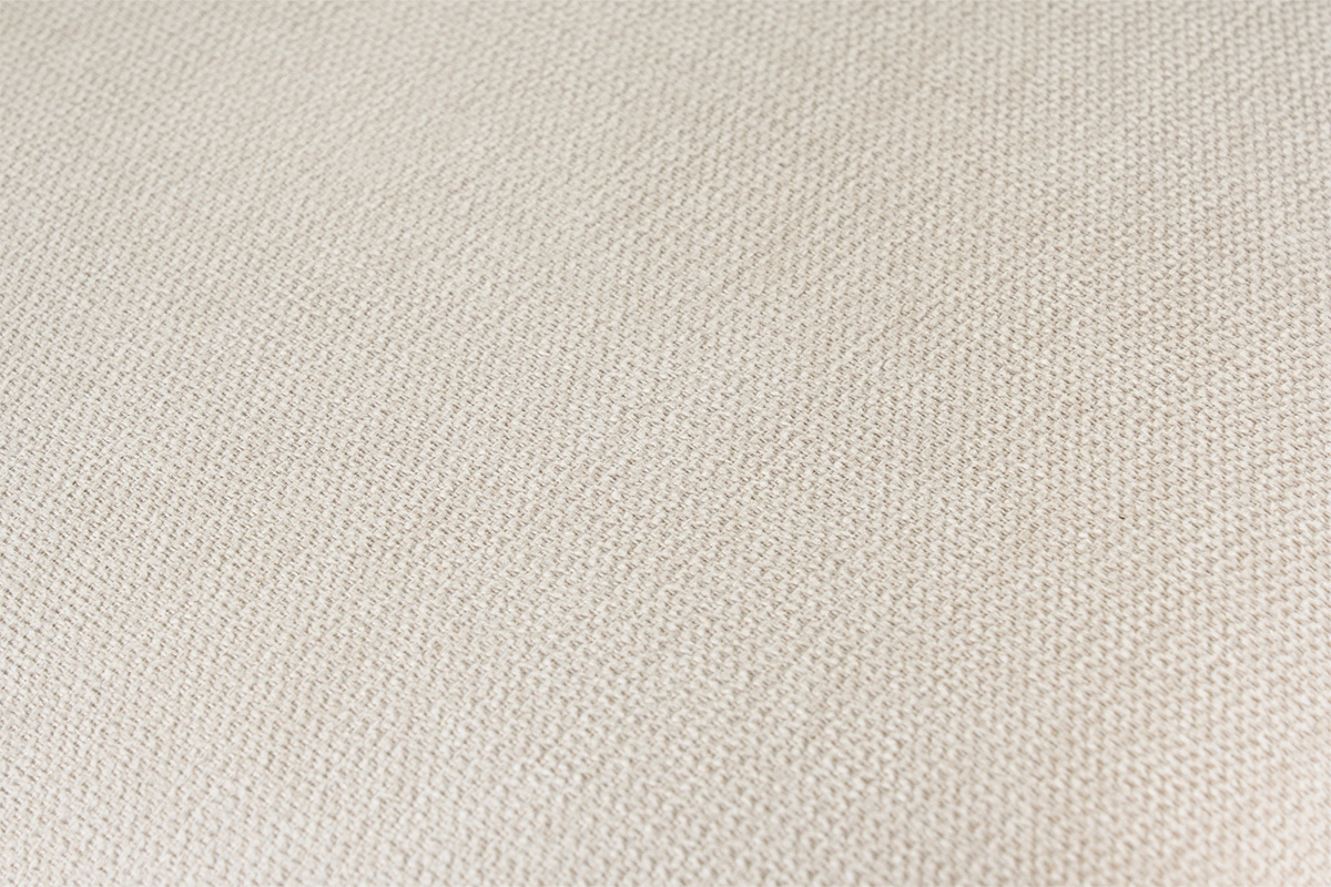 Tissu effet velours textur� beige des tabourets PULSO.