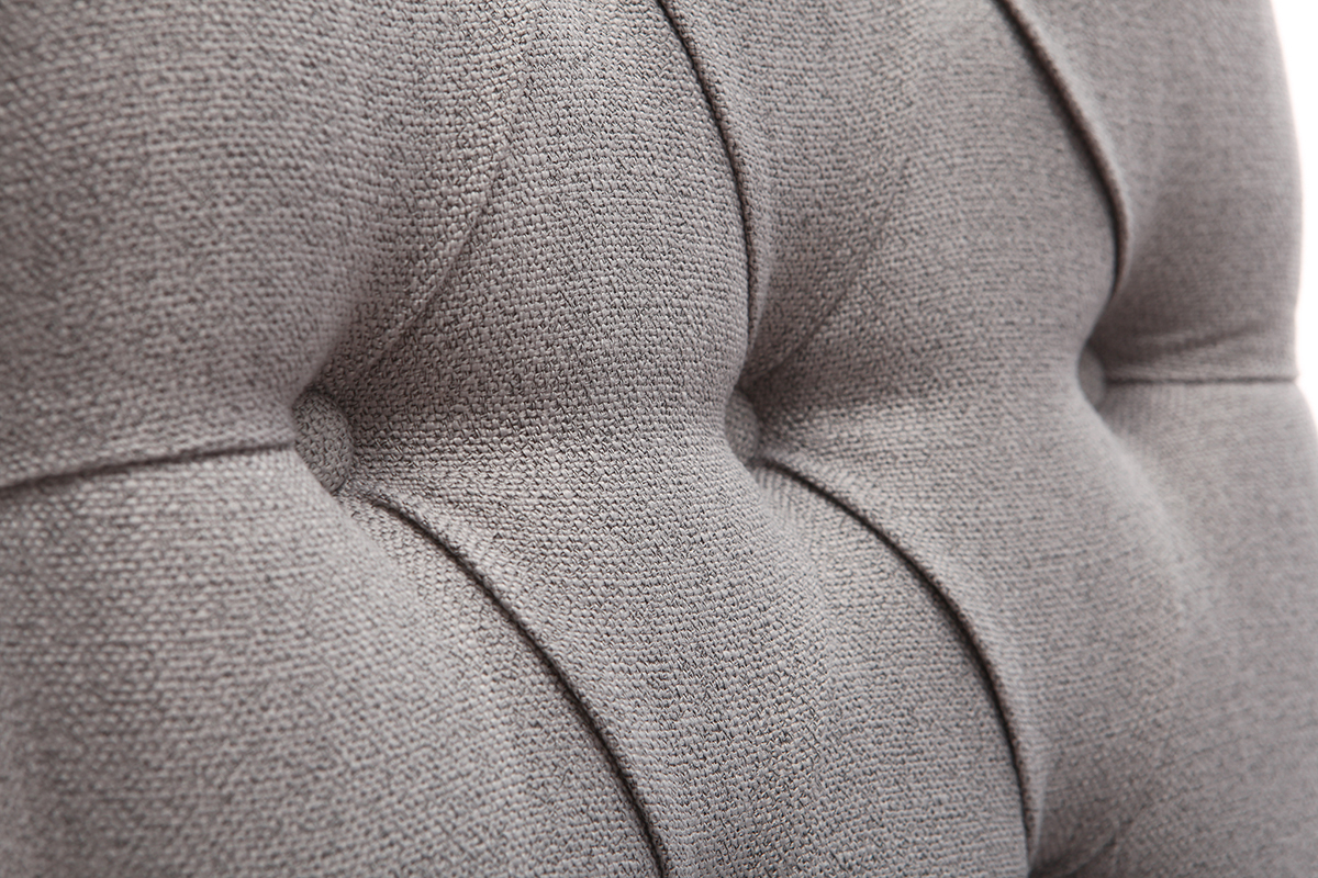 Tabourets de bar en tissu gris clair H75 cm (lot de 2) RIVOLI