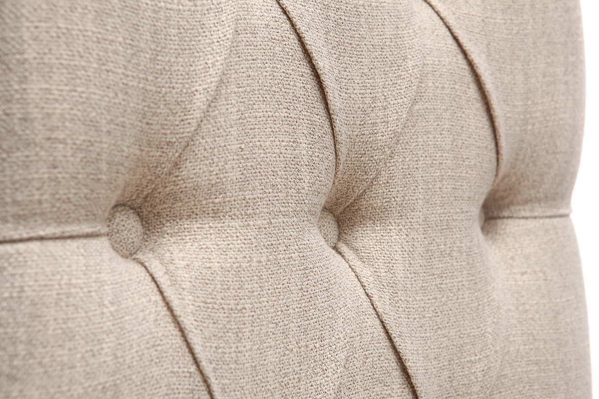 Tabourets de bar en tissu naturel H75 cm (lot de 2) RIVOLI