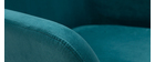 Tabourets de bar en velours bleu pétrole H67 cm (lot de 2) AMIKA