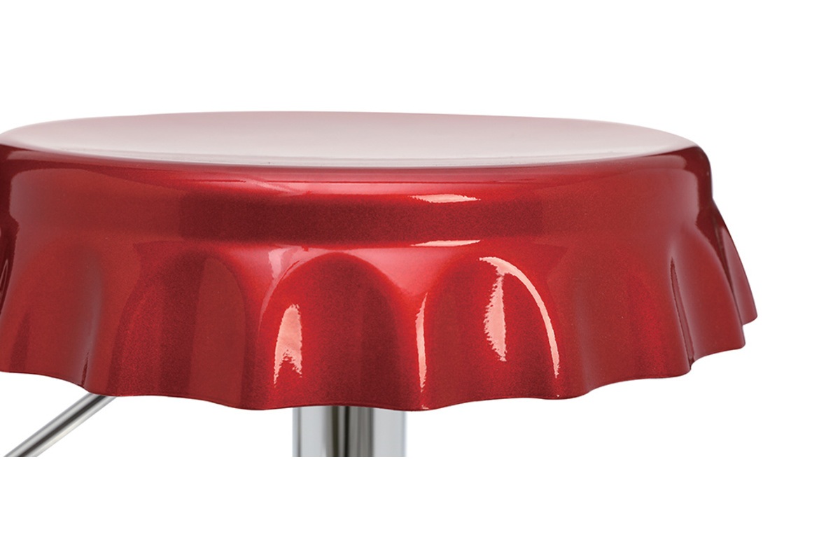 Tabourets de bar rouge bordeaux NEW CAPSULE (lot de 2)