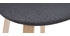 Tabourets de bar scandinaves gris foncé H65 cm (lot de 2) NONIE
