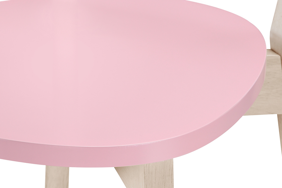 Tabourets de bar scandinaves roses H65 cm (lot de 2) LEENA