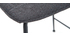 Tabourets de bar tissu et métal gris foncé 65 cm (lot de 2) SAURY