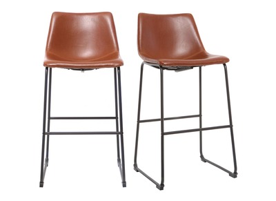 Tabourets de bar vintage marron clair 73 cm (lot de 2) NEW ROCK