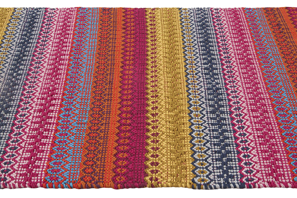 Tapis � motifs multicolore 140 x 200 cm SENEGAL