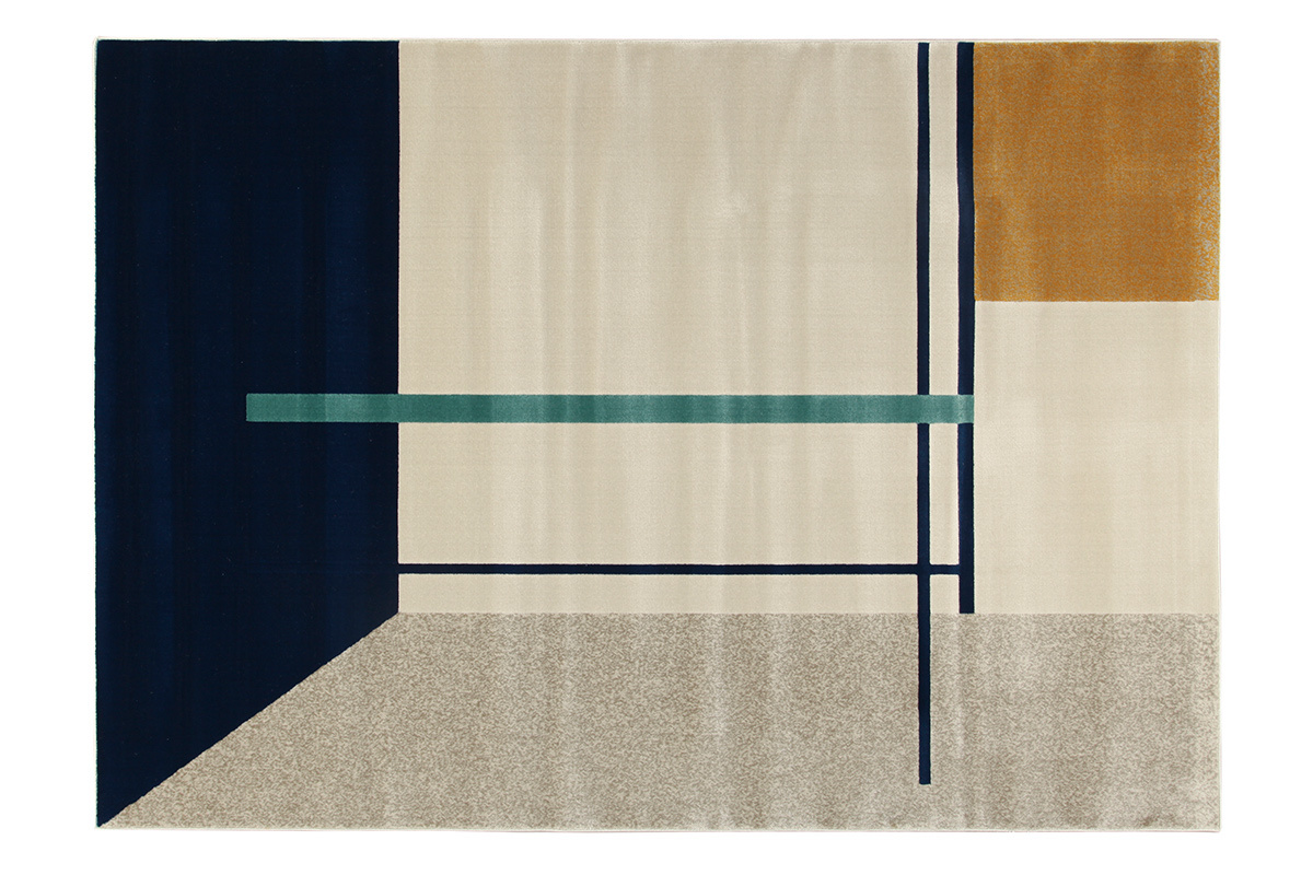 Tapis � motifs multicolore 160x230cm  MONDRIAN