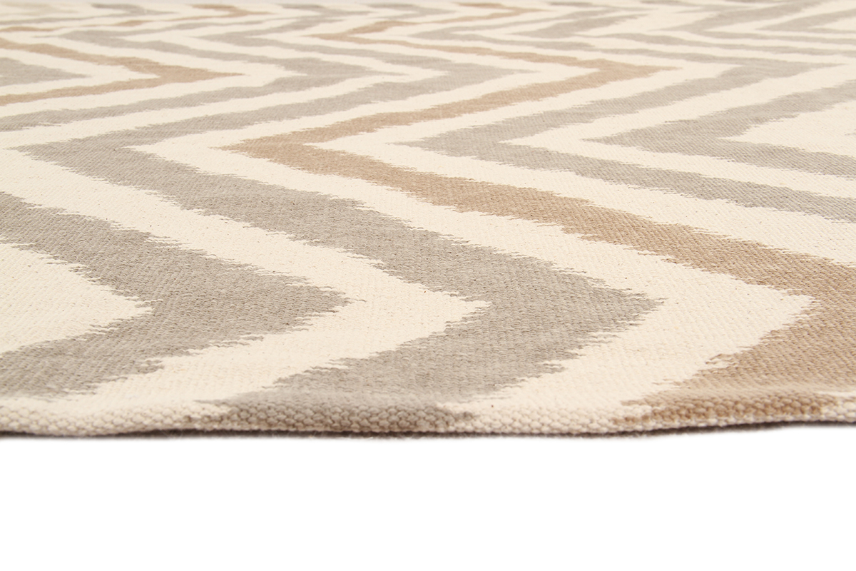 Tapis beige � motifs 140 x 200 cm ZIGZAG