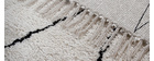 Tapis berbère à franges en coton écru 160 x 230cm HODNA