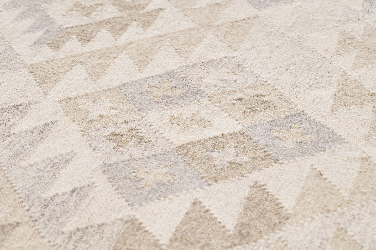 Tapis berbre beige  motifs en laine et coton 160 x 230 cm MAKA