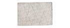 Tapis blanc type berbère à motif losange 160 x 230cm BADILA
