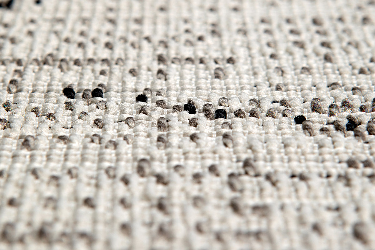 Tapis blanc type berb�re � motif losange 160 x 230cm BADILA